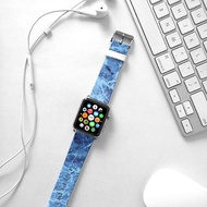 Apple Watch Series 1 , Series 2, Series 3 - Apple Watch 真皮手錶帶，適用於Apple Watch 及 Apple Watch Sport - Freshion 香港原創設計師品牌 - 藍雲石紋 233