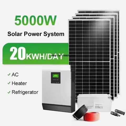 Solar Grid Panel Hybrid Complete Kit 6 Kw 8Kw 10Kw 12Kw Solar Panel Energy Storage Photovoltaic Syst