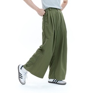 ROSEROMPSTUDIORIFLE GREEN LOVER BOY PANTS กางเกงผู้ชาย กางเกงขายาวทรงหลวม