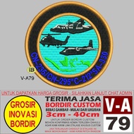 V-A79 CN-235 CN-295/PESWAT LOGO EMBROIDERY PATCH - GIB REVIEW/TESTI
