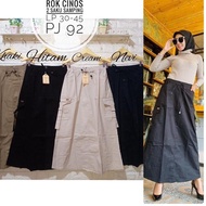 Rok Span Chinos Cargo Wanita Terbaru 2022 // Rok Chinos //Rok Wanita Panjang Terbaru 2022
