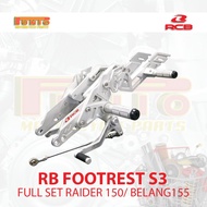 RCB S3 Footrest Full Set Sniper 150/Raider 150