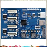 PCIe 1-to-4 Adapter Card | USB 3.0 Powered PCI-E 1X to 4X Expansion Board