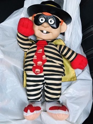 早期懷舊收藏 1996 麥當勞 漢堡神偷 軟膠頭 布偶 娃娃 絕版