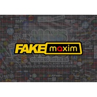 Fake Maxim Cutting Sticker Size 15 Cm for Car