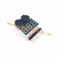 HB 1PCS  2 IN 1 1-8S Lipo/Li-ion/Fe Battery Voltage Tester Low Voltage Buzzer Alarm Checker For Vehi