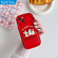 NaVVin Case for VIVO Y11 2019 Y12 Y12i Y12S Y12A Y15 Y15S Y15A Y16 Y17 Y19 Y20 Y20s Y20i Y20A Y21 Y22 Y22s Y33s Y30 Y30i Y85 Y91 Y95 Y91C Y93 V21 V21E V23 V23E V25 S1 Pro Luxury Shockproof Silicone Cover Cute Cartoon Korean Rabbit Soft Transparent Cases