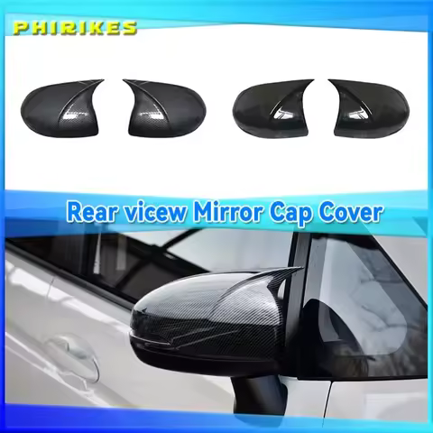 Side Rearview Mirror Cap Wing Mirror Cover Fit For Honda Fit Jazz GK5 2014-2020 Car Accessories