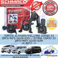 TOYOTA ALPHARD VELLFIRE GGH20 3.5 / ESTIMA GSR50 3.5 2WD 4WD AUTO SCHMACO ENGINE MOUNTING SET