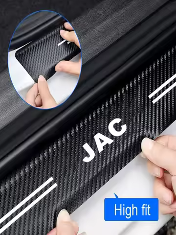 Carbon Fiber Car Door Threshold Sticker Auto Trunk Protective Strip For JAC S2 J3 Board JS2 S3 J2 S5