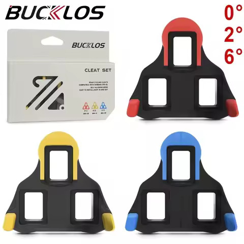 BUCKLOS Road Bike Pedal Cleat for SPD-SL BH10 BH11 BH12 Self-locking Bicycle Pedals Cleats 0/2/6 Deg