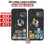 Samsung A52, Samsung A32, Samsung A72 Case, TPU Square Bezel With Funny cute Pictures, Phone Case Protects The camera Bezel