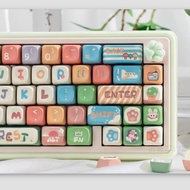 Forest Keycaps MOA Profile PBT 130 Keys Wooting Aula F75 RK100 Mechanical Cartoon Keycap Dye Sublima