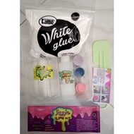 LATTE JIGGLE SLIME KIT SAFE FOR KIDS WITH BAKING SODA AS ACTIVATOR SET SAFE SLIME CRAFTS FOR CHILDRE