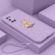 Tpu Teddy Bear Cub for Oppo A52 Oppo A92 Oppo F1S Oppo F11 Oppo F11pro Oppo F9/F9 PRO straight edge mobile phone case