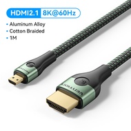 Vention Micro HDMI 2.1 8K 60Hz Micro to HDMI Cable 48Gbps for HDTV PC Portable Monitors Tablets Came