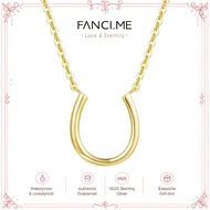 FANCIME Horseshoe Necklace14K Solid Yellow Gold Necklace