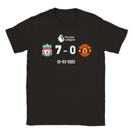 2023เสื้อยืด ลิเวอร์พูล Liverpool 7-0 Manchester United t shirt