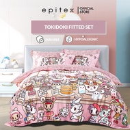 (New Arrival) Epitex Tokidoki 1000TC Egyptian Cotton Fitted Sheet Set | Bedset | Bedsheet | Bedding | Fitted Sheet