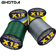 STOCK IN PERAK 12 Strands Braided Fishing Line 100M/300M Super Strong For Freshwater/Saltwater Max D