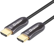 DTech 100m Slim Fiber Optic HDMI Cable 2.0 UHD 4K 60Hz 18Gbps in Wall Installation for Ultra HD Gami