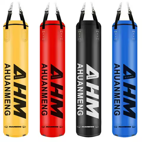 180/150cm Heavy Sanda Boxing Sandbag MMA Punching Boxing Bag PU Leather Sandbags Taekwondo MMA Boxin