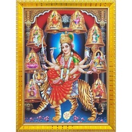 Durga ma other sherawali nav Durga 9 Form on Tiger MATA vaishno Devi Poster Xiaolei Art