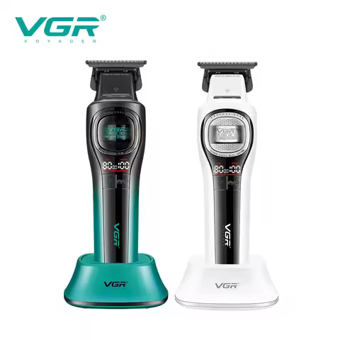 VGR V-888T Professional Electric Hair Clipper with 8000 RPM, Men's High End Hair Trimmer with Base, 