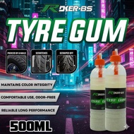 TAYAR GUM  ROKER FIBER 500ML TYRE SEALER TAYAR PUNCIT TYRE TUBELESS REPAIR GUM