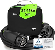 Green Cell GC Snap Type 2 Charging Cable 11 kW 5 m 16 A for EV Electric Cars Type 2 to Type 2 3-Phas