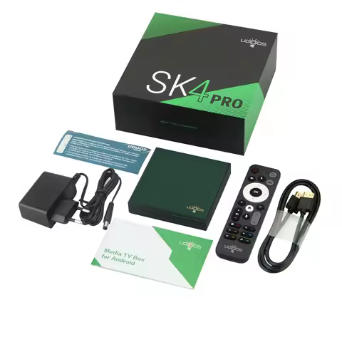 UGOOS SK4 PRO TV Box Android 14 Amlogic S905X5M-K 4GB 64GB WiFi6 BT5.4 4K HDR AV1 Dolby Vision Atmos