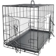 Wholesale Bottomless Net Dog Cage Small Dog Folding Filter Iron Cage Transport Cage Dog Cage Medium-Sized Dog Metal Kenn