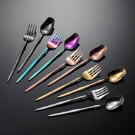 Ain Creative Stainless Steel Rose Shape Spoon Fork Wedding Souvenir Dessert Spoon Coffee Spoon Fruit