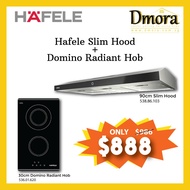 Hafele Slim Hood + Domino Radiant Hob Package