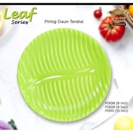 8 Inch Lotus Leaf Melamine Plate 9 Inch/ - Flat Plate - Serving Plate - Golden Dragon P1308 / P1309