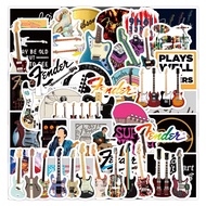 50 Sheets Love Guitar Series Graffiti Stickers Waterproof Luggage Notebook Scooter Water Cup Stickers