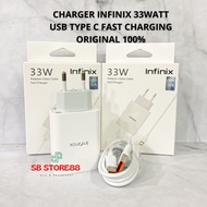 Infinix 33w 33watt Usb Type c Fast Charging Charger Original 100%