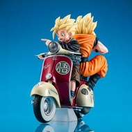 日版 全新 龍珠 Megahouse DESKTOP REAL McCOY EX 超級撒亞人孫悟空＆孫悟飯＆電單車 父子機車