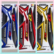 WAVE ALPHA110FI BODY STRIPE COVER SET (5) ALPHA CX 110 FI STICKER COVER SET 5 - RED / YELLOW / BLUE