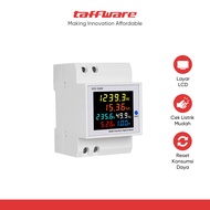 GILISHOP Taffware Digital Display Din Rail Single Phase 300V Electric Meter - D52-2066