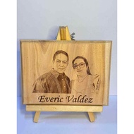 8 x 6 Inches Wood Frame Laser Engrave Photo