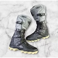 ENDURO MOTOCROSS RACING SHOES TRABASS ADVENTURE NR2 ORIGINAL STRAP 4 PREMIUM BLACK GREY