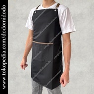 Waterproof Barista Apron Waterproof Barista Apron Barbershop Apron - Black