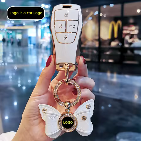 TPU Car Remote Key Case Cover Protect Shell Bag For BAIC X7 BJ40 Senova D50 D70 X55 X65 EU5 EU7 Keyc