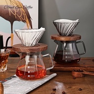 V60 Dripper Set Pot Sharing Coffee Filter Pot V60 Diamond Coffee Server Glass Tea Coffee Pot / V60 K