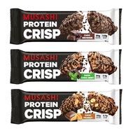 (6 pcs) Musashi High Protein Bar, Shred and Burn, Deluxe Protein, Crisp Protein, Slab 60g, 90g