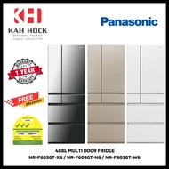 PANASONIC NR-F603GT 488L 6-DOOR MULTI DOOR FRIDGE - 1 YEARS WARRANTY