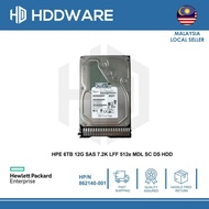 HPE 6TB 12G SAS 7.2K LFF 512e MDL SC DS HDD // 861754-B21 // 862140-00