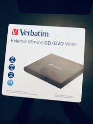 Verbatim external slimline CD/DVD writer 外置超薄錄播碟機、有原裝盒、操作正常