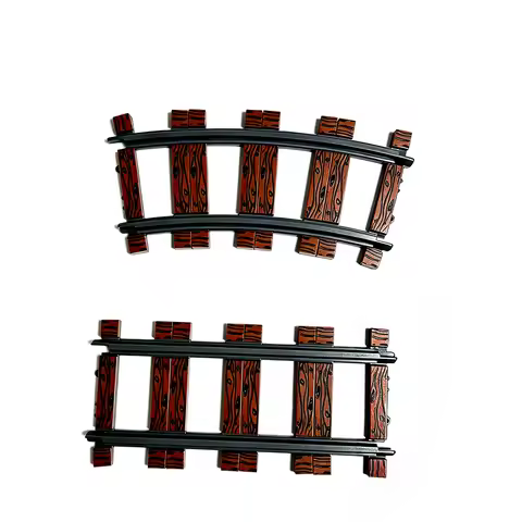 Compatible 3024 2431 Wood Texture Smooth 1X1 1X4 Smooth Bricks For Trains Track Rail Decorate Straig